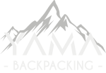 Logo YAMA Backpacking Bianco
